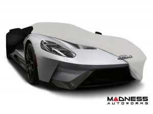 Volkswagen ID. Buzz Custom Fit Vehicle Cover - Satin Stretch - Gray w/ Black Sides + Rear Passenger Charger Port Flap